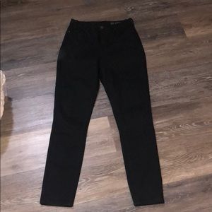 Blank NYC super high waisted black stretch jeans